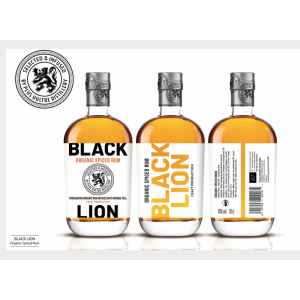 RHUM BLACK LION ORGANIC SPICED 50CL 40%