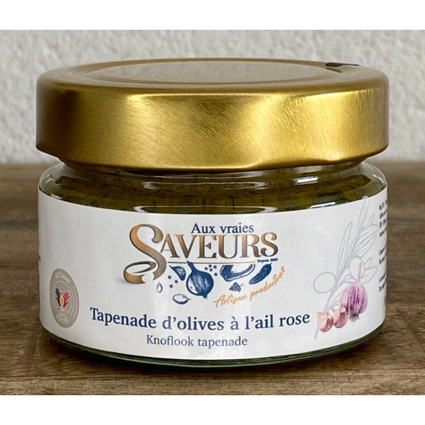 TAPENADE OLIVES AIL ROSE AUX VRAIES SAVEURS 110ML