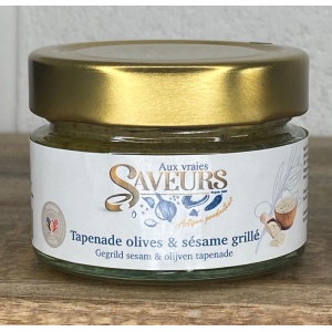 TAPENADE OLIVES SESAME GRILLE AUX VRAIES SAVEURS 110ML